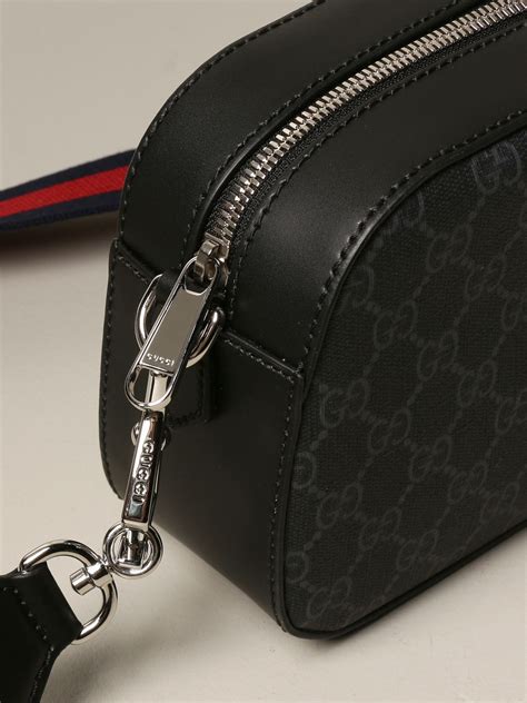 borsello gucci nero uomo|Borsa a tracolla GG in tessuto GG Supreme nero .